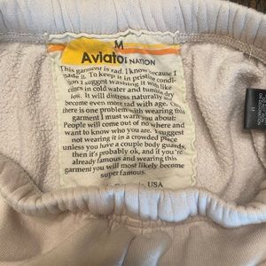 Aviator sweats 5 stripe neon